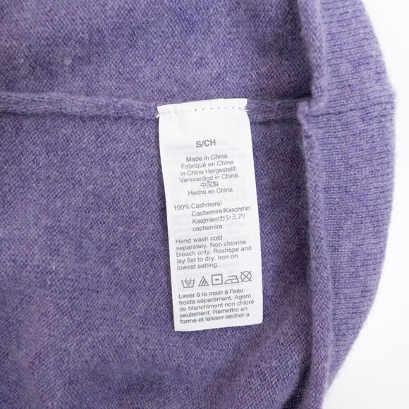 J.Crew 100% Cashmere Short Sleeve Sweater Lavander Purple - Picture 10 of 11